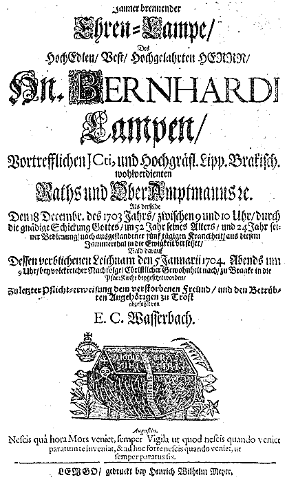 Trauergedicht f&uuml;r Bernhard Lampe